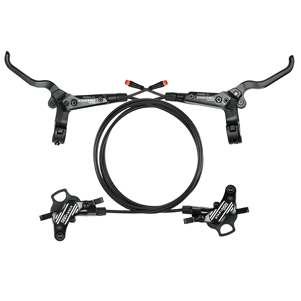 Ebike Hydraulic Brake Kit BUCKLOS Red Zoom H876E 2-PIN Pistons E