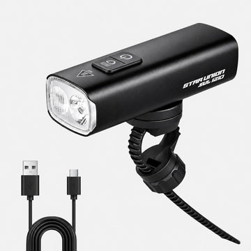 STAR UNION SUL1210 1200 Lumen Bike Front Light with High/Low Beam, USB-C Rechargeable, Aluminum Alloy Bicycle Headlight