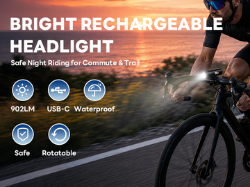 Star Union SUL600 Front Light – 902 Lumens High-Brightness Headlight & Flashlight