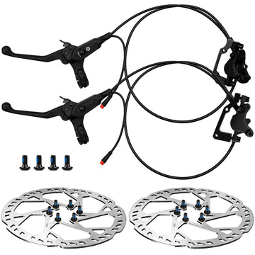 STAR UNION 150PYDZ/2 eTrike Hydraulic Brake Set – 180mm Rotors, 2-Pin Cut-Off