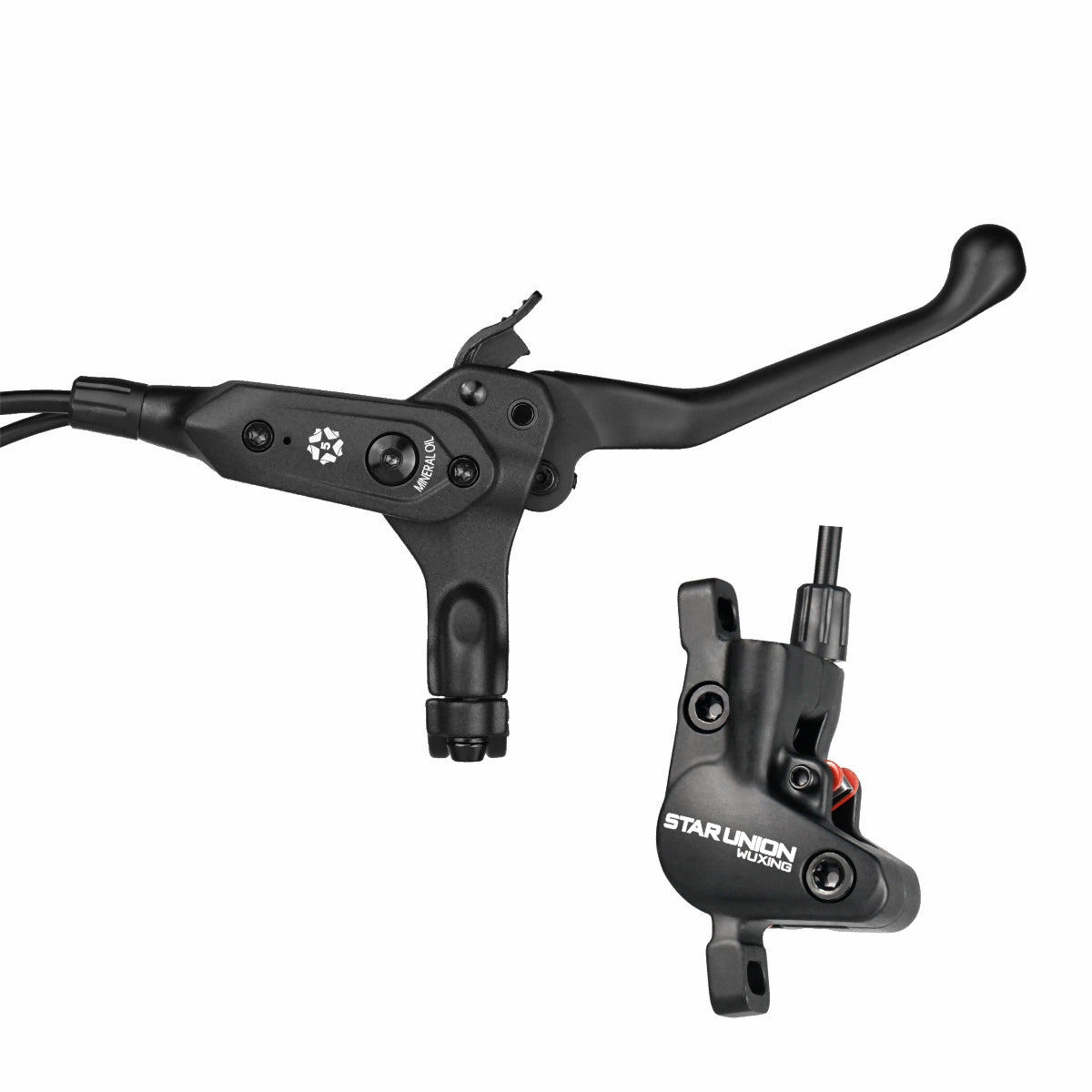 Star Union 150PYDZ/2 Hydraulic Brake Kit for Lectric Ebikes – Complete Set with 2.3 Caliper Spacing