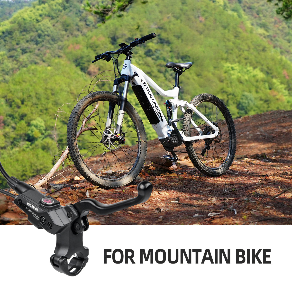 STAR UNION 221PYDJ KQ169 eBike Hydraulic Brake | Parking & 2-Pin